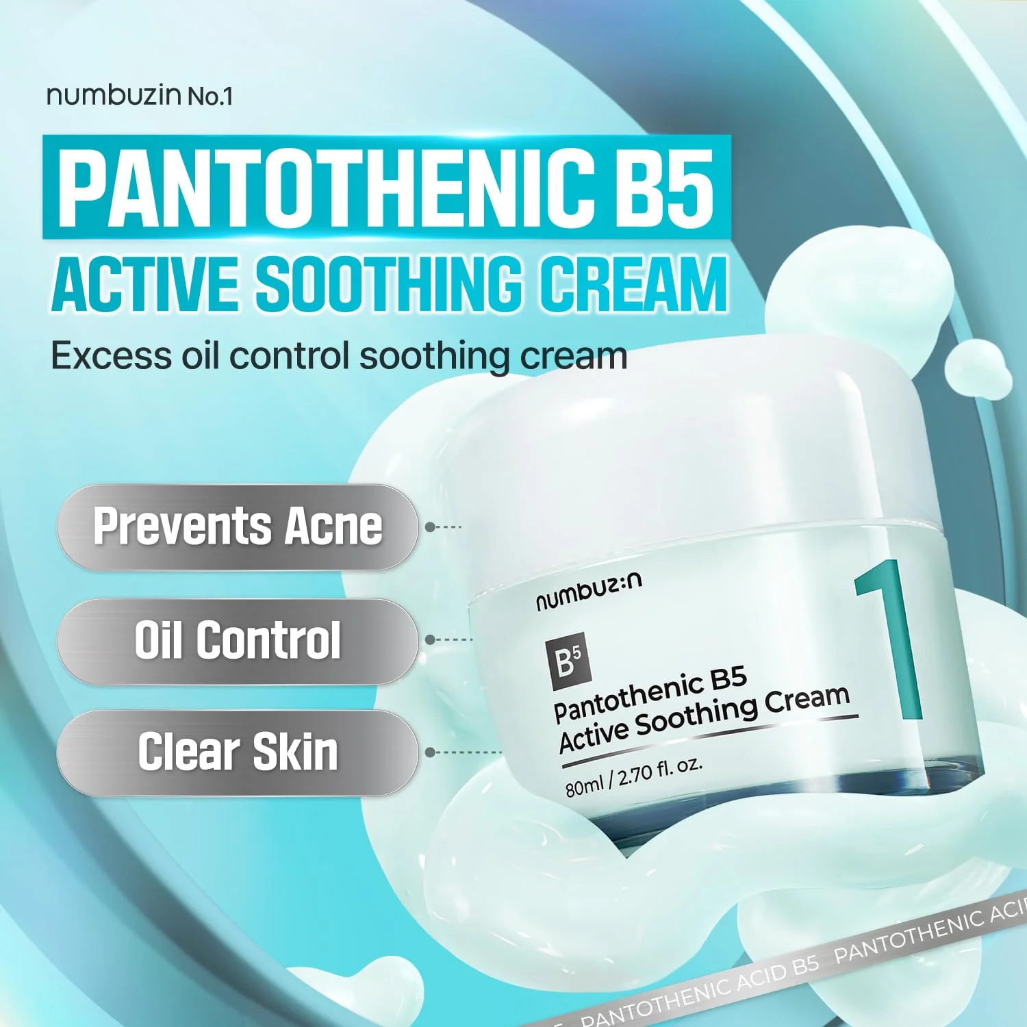 No.1 Pantothenic B5 Active Soothing Cream - Image 3