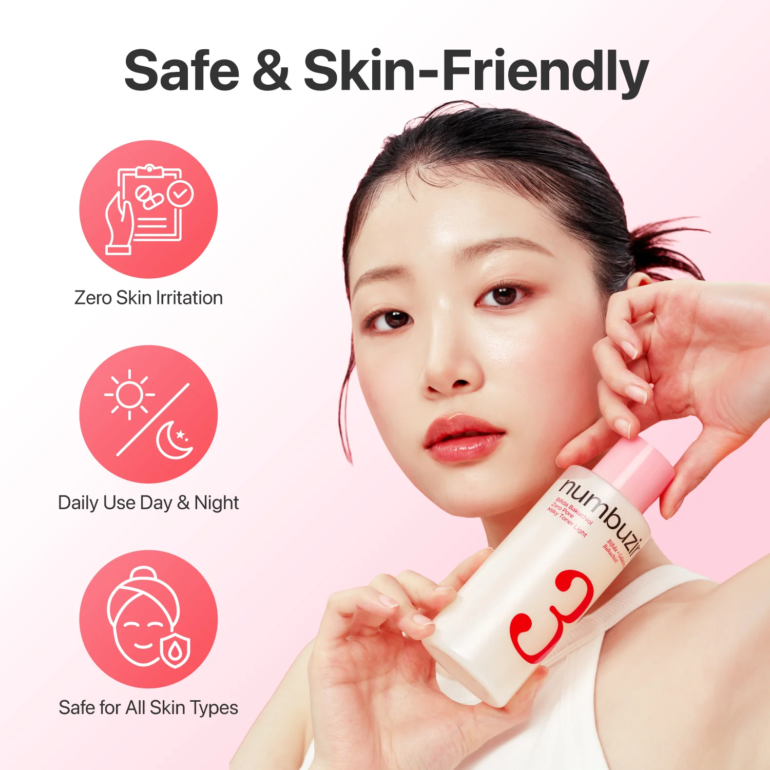 No.3 Bifida Bakuchiol Zero Pore Milky Toner Light 6.76 fl.oz - Image 7