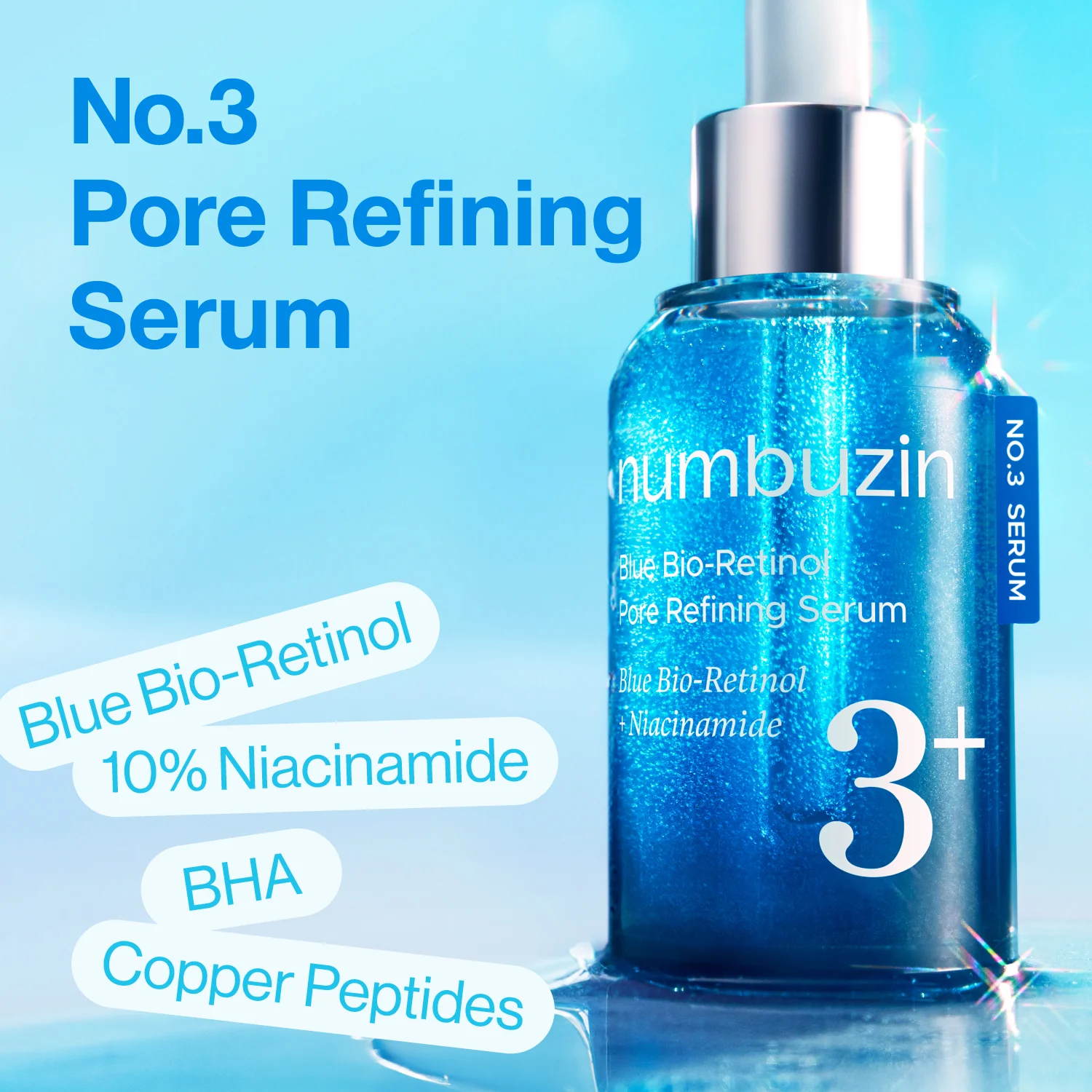 No.3 Blue Bio-Retinol Pore Refining Serum Mini Kit (1.3ml*10EA) - Image 3