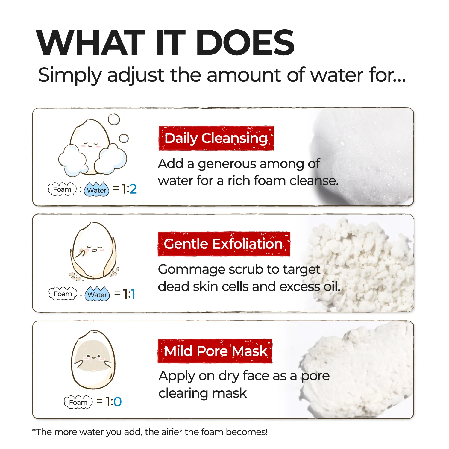 No.3 Rice Enzyme Skin Softening Cleansing Foam - Image 5