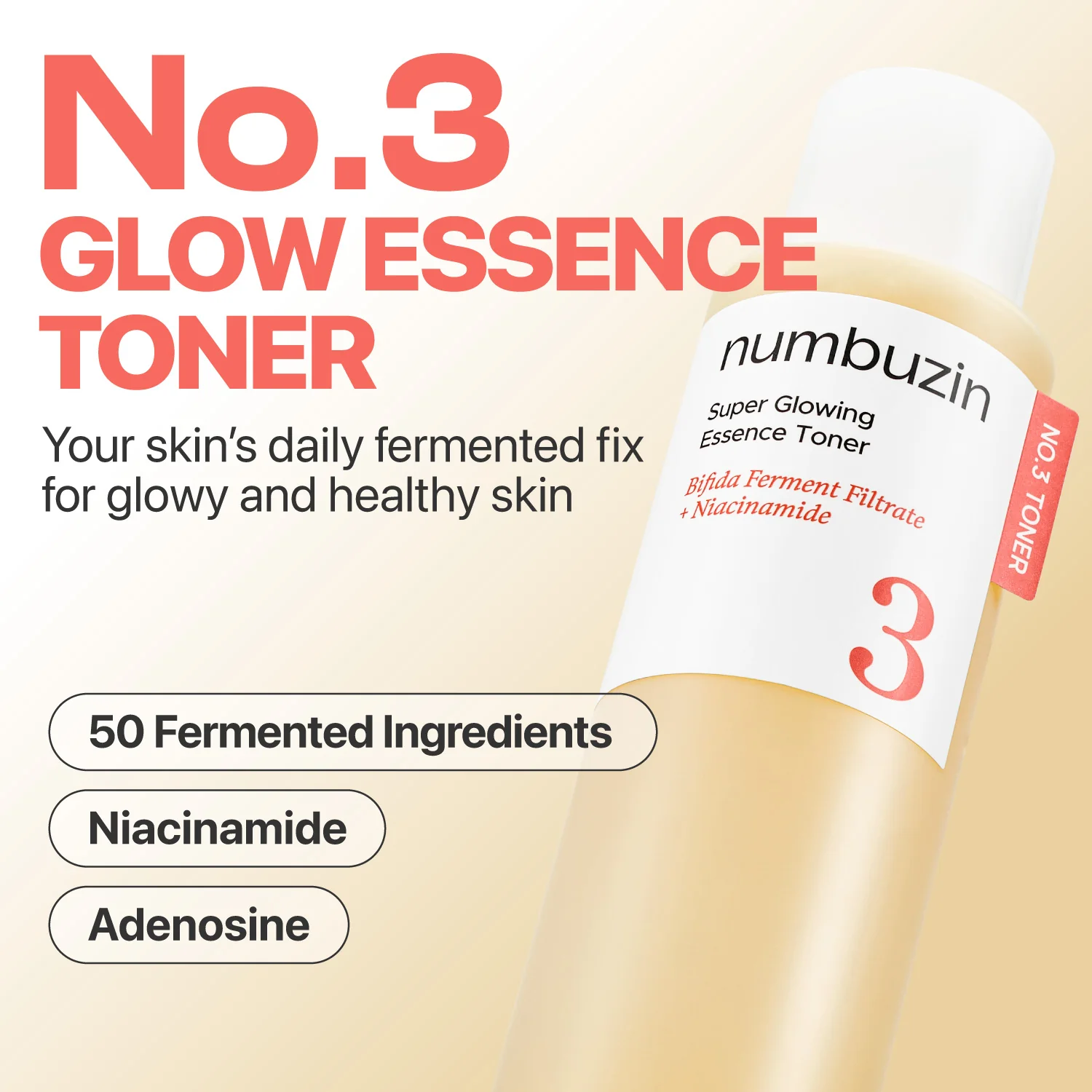 No.3 Super Glowing Essence Toner 6.76 fl.oz - Image 4