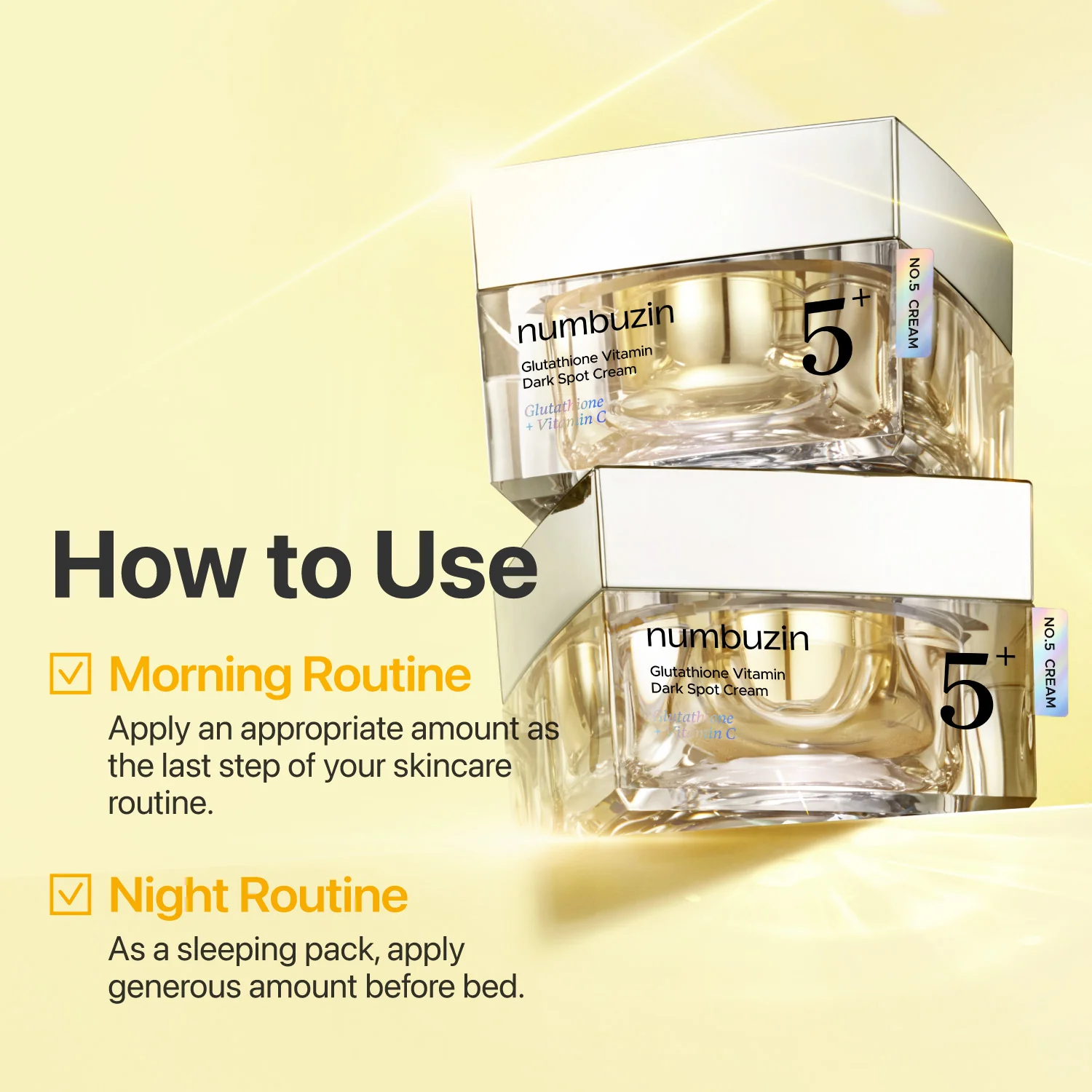 No.5+ Glutathione Vitamin Dark Spot Cream - Image 7