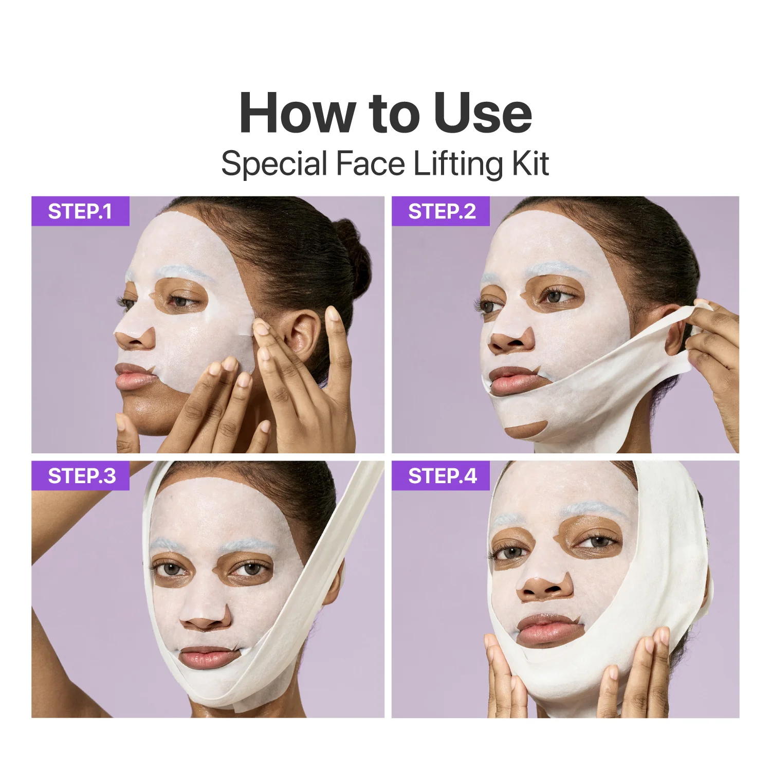 No.9 NAD+ BIO Lifting-sil Full Face Mask (4 Sheets + Lifting Band) - Image 8