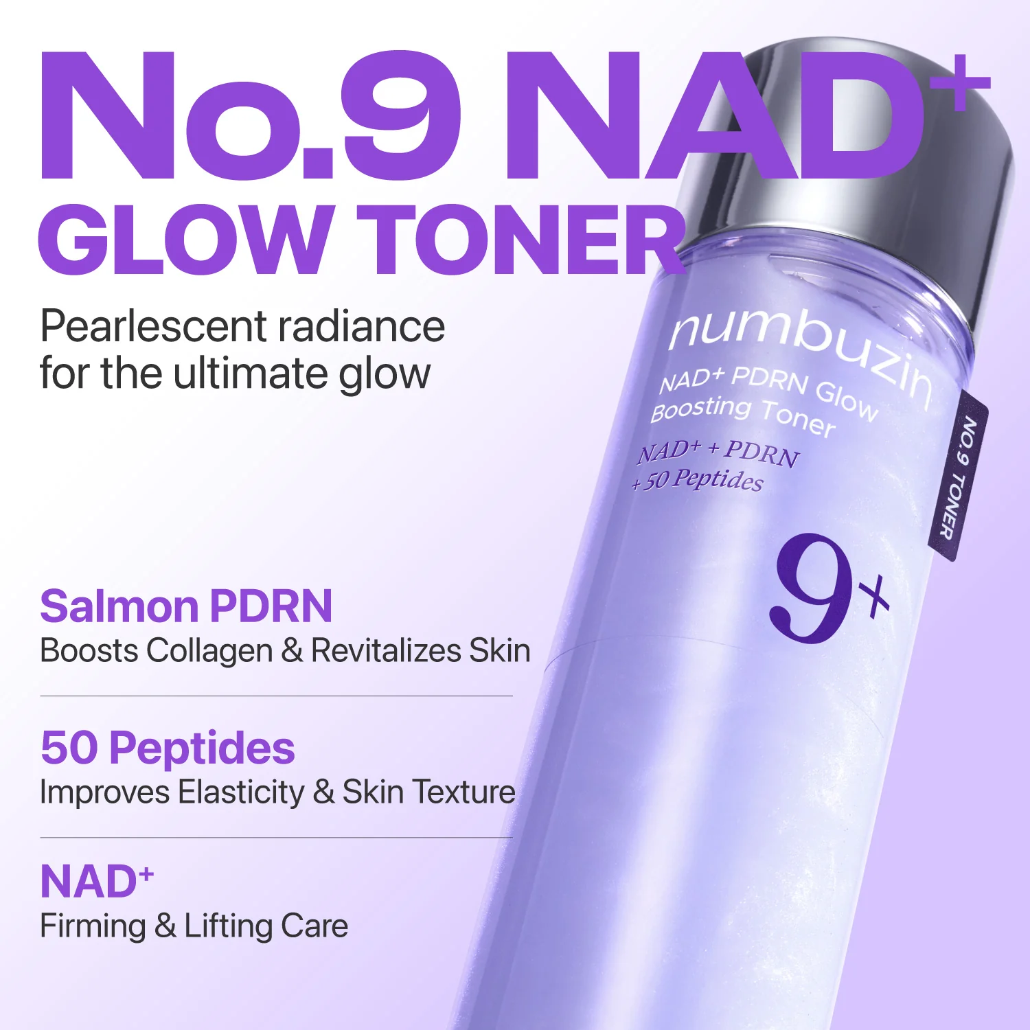 No.9 NAD+ PDRN Glow Boosting Toner - Image 3